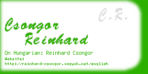 csongor reinhard business card